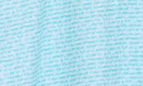 Greg Norman Print Knit Golf Polo In Blue