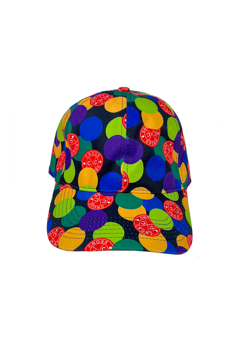 Cross Colours Polka Dot Dad Hat, Main, color, Multi-Color