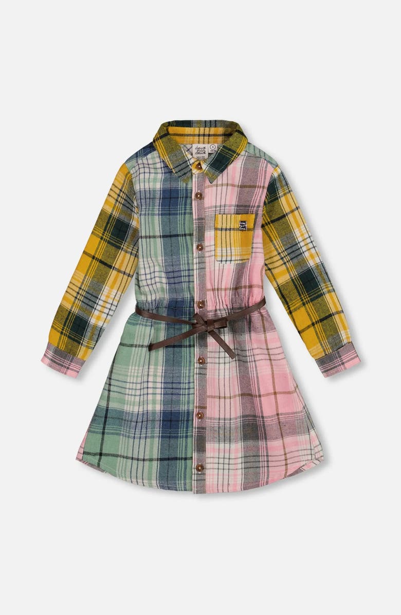 Deux par Deux Shirt Dress with Belt, Main, color,