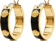 Tory Burch Miller Logo Hoop Earrings