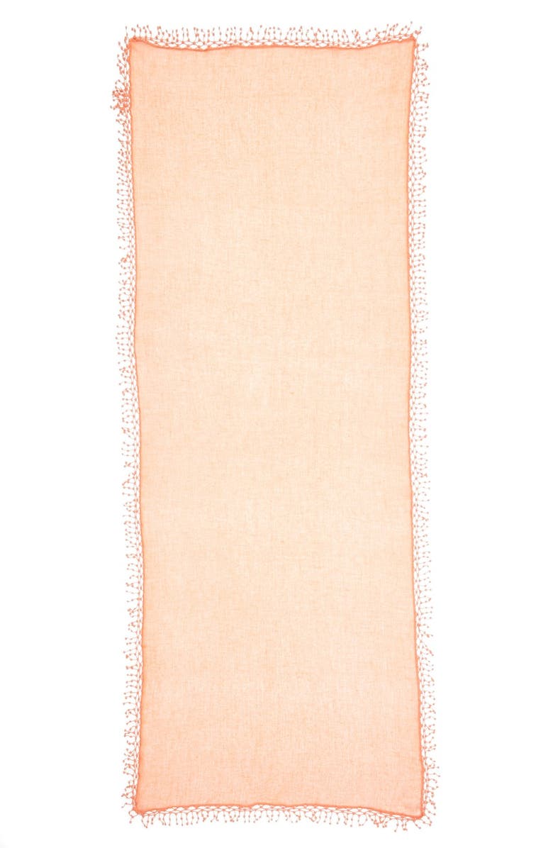 La Fiorentina 'Pompom' Cashmere Wrap, Alternate, color, 