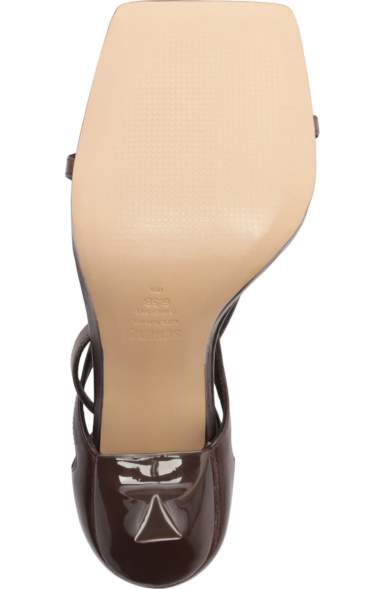 Schutz Amalfi Ankle Strap Sandal, Alternate, color, Root Brown