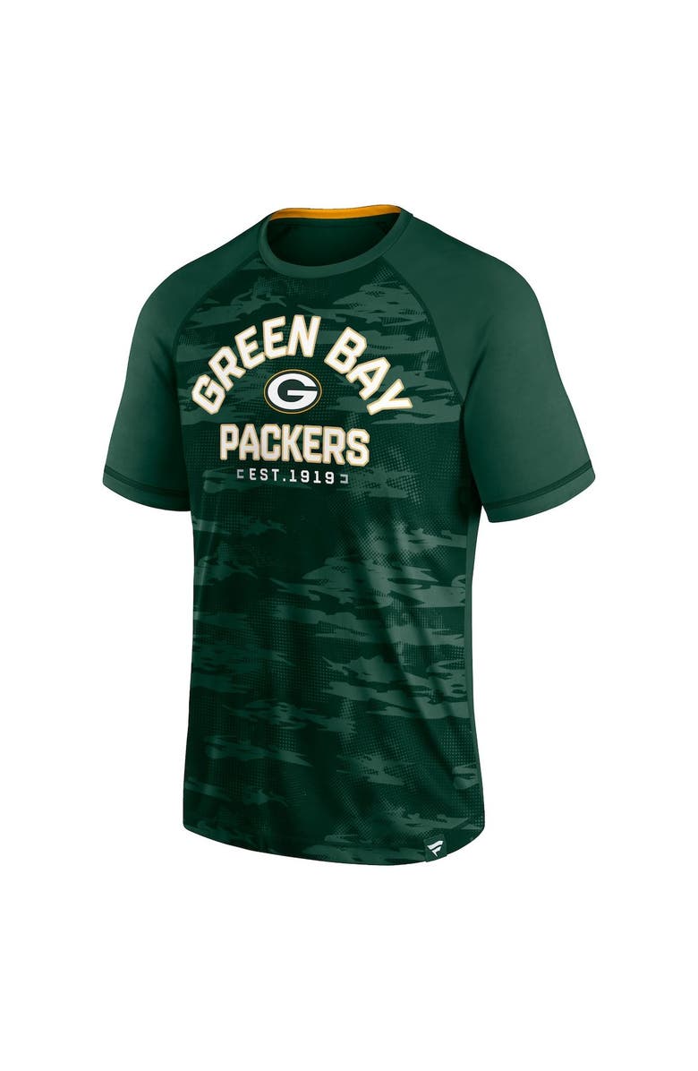 FANATICS Men's Fanatics Branded Green Green Bay Packers Hail Mary Raglan T-Shirt, Alternate, color, 