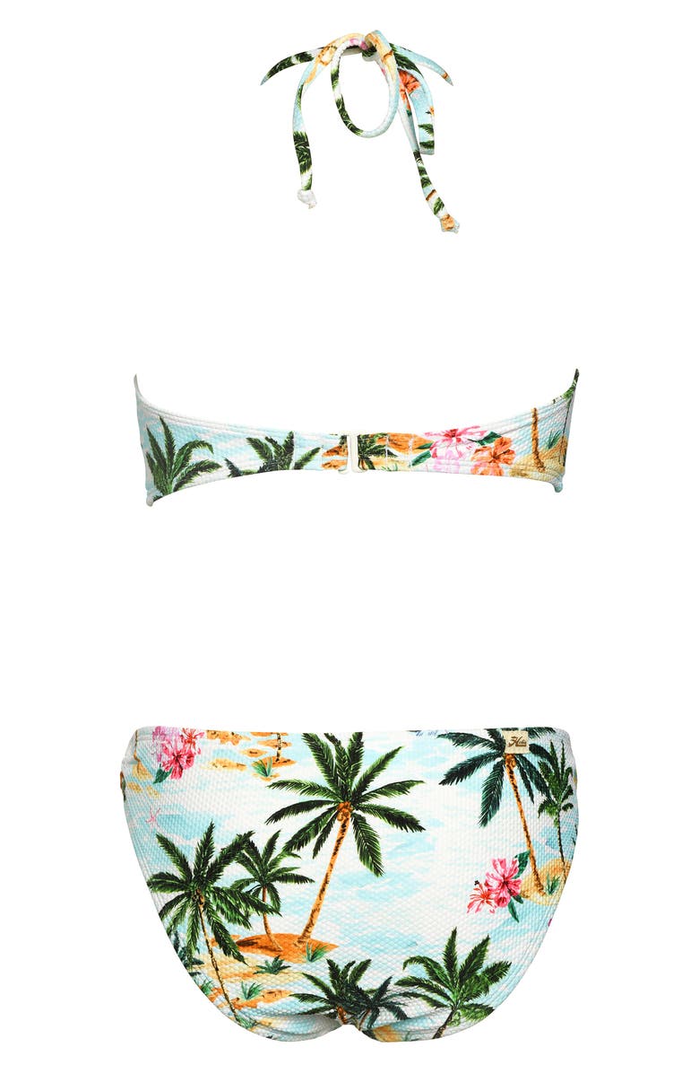 Hobie Kids' Destination Crochet Trim Two-Piece Swimsuit, Alternate, color,