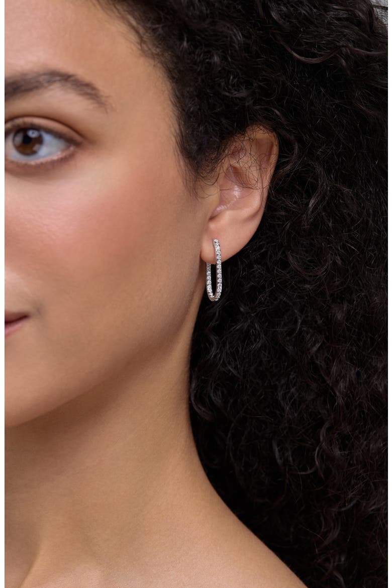 Rita Diamond Inside Out Hoop Earrings, Alternate, color, 18K WHITE GOLD