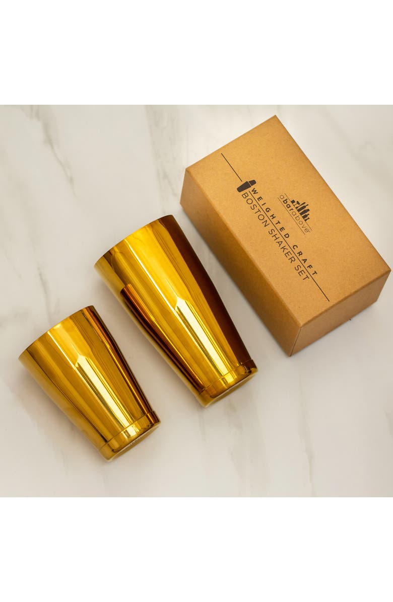A Bar Above Gold Boston Cocktail Shaker Set, Weighted, Alternate, color, Gold
