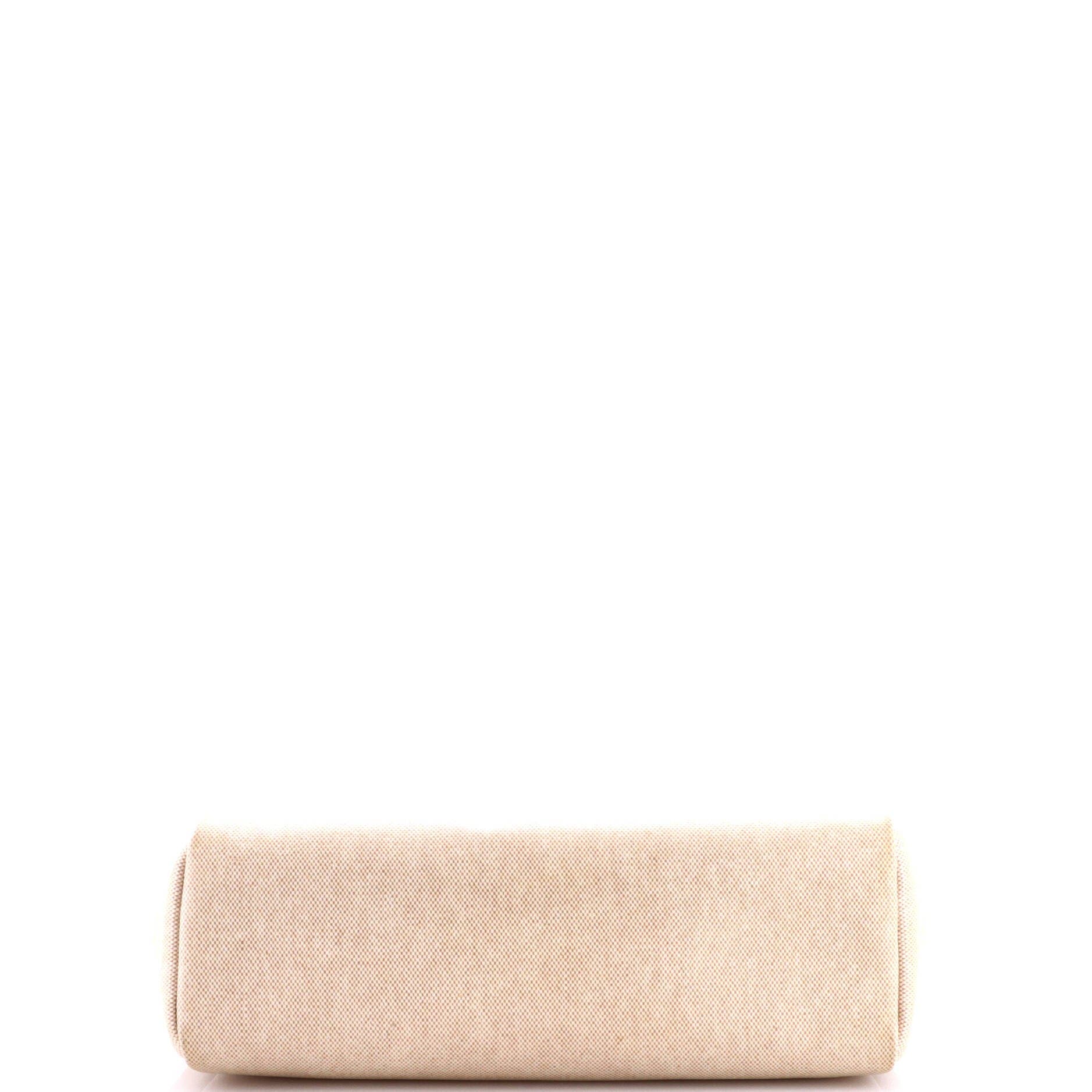 Herbag Toile and Leather PM, Alternate, color, White