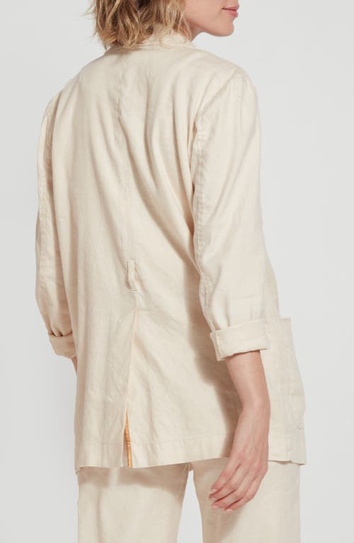 Lyssé Brooke Belted Blazer In Crisp Chino