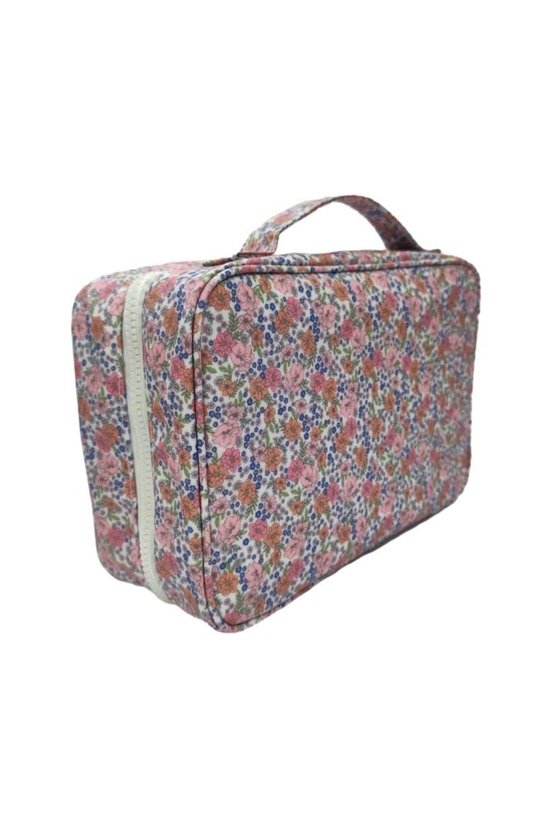 Garden Floral Hanging Toiletry Bag, Alternate, color, Pink