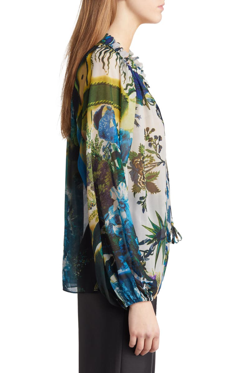 KOBI HALPERIN Zane Floral Print Chiffon Blouse, Alternate, color, 