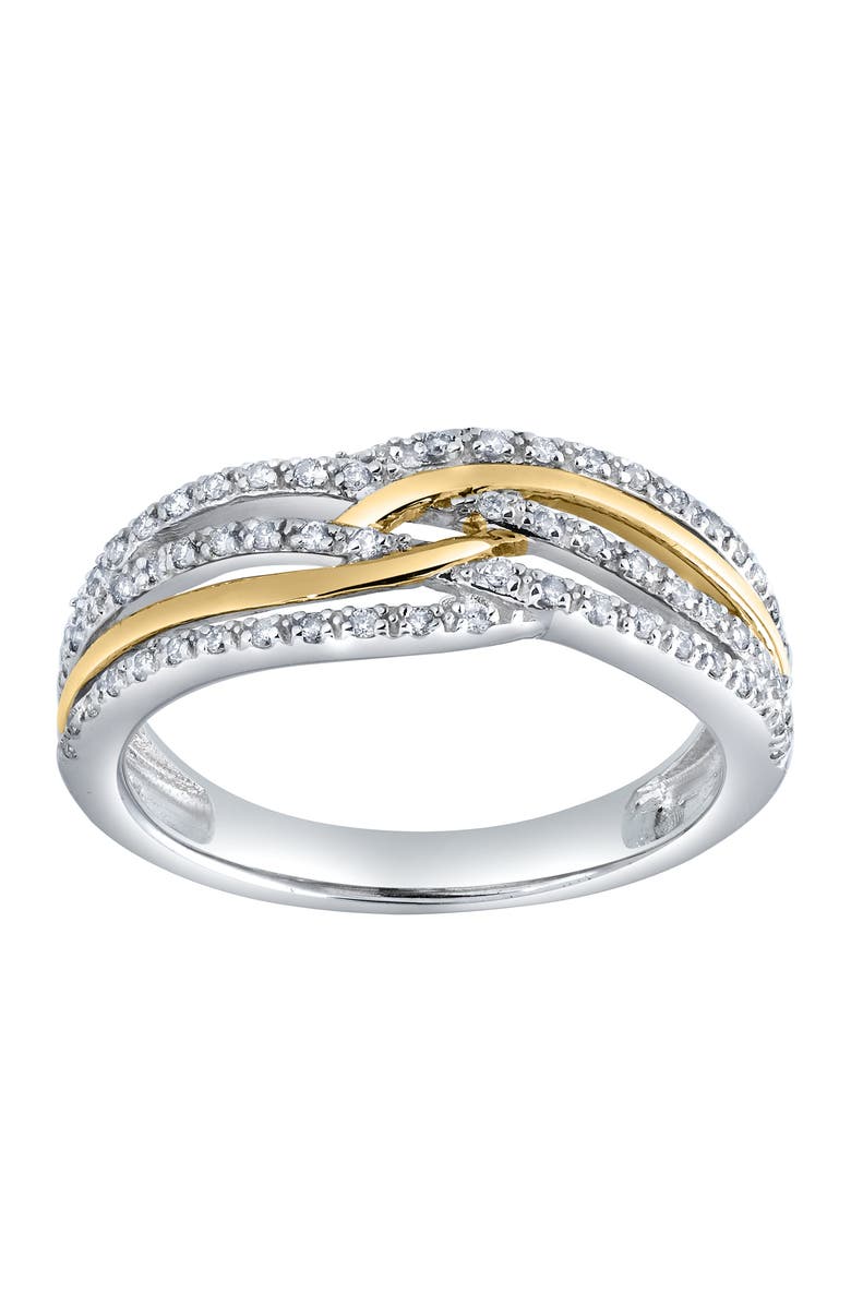 LuvMyJewelry Amoura 0.20 Ct Natural Diamond 10K Gold Ring, Main, color, 10K White Gold