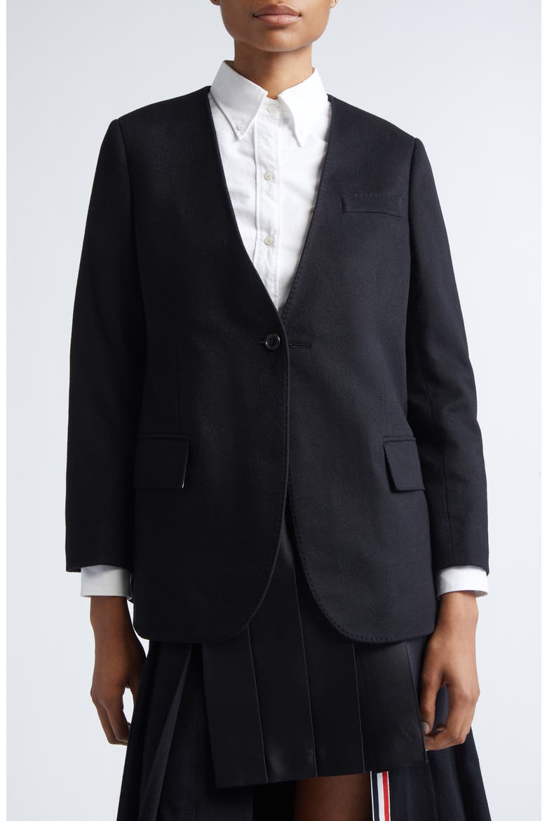 2-in-1 Cashmere, Wool & Silk Sport Coat, Alternate, color, BLACK