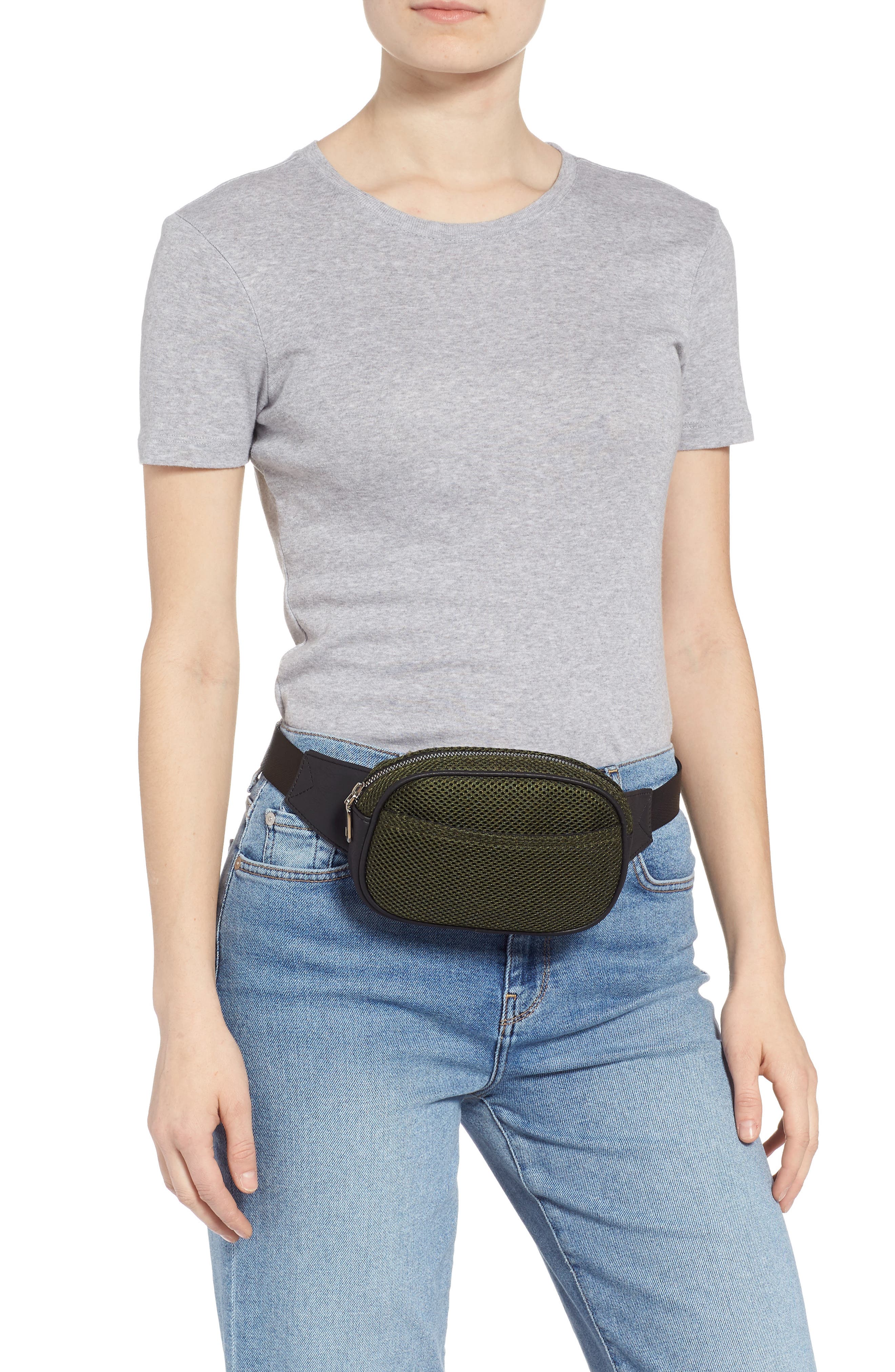 Yoki Bags Mesh Belt Bag, Alternate, color, 