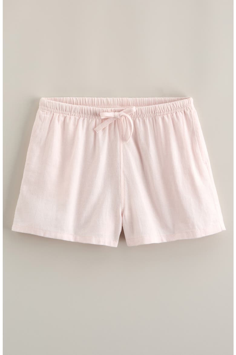 Kids' Linen Blend Drawstring Shorts, Main, color, PINK ROSEWATER