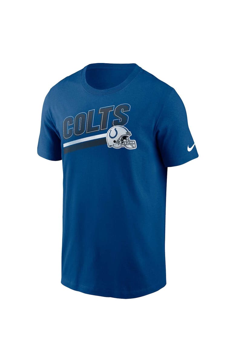 Nike Men's Nike Royal Indianapolis Colts Essential Blitz Lockup T-Shirt, Alternate, color, 