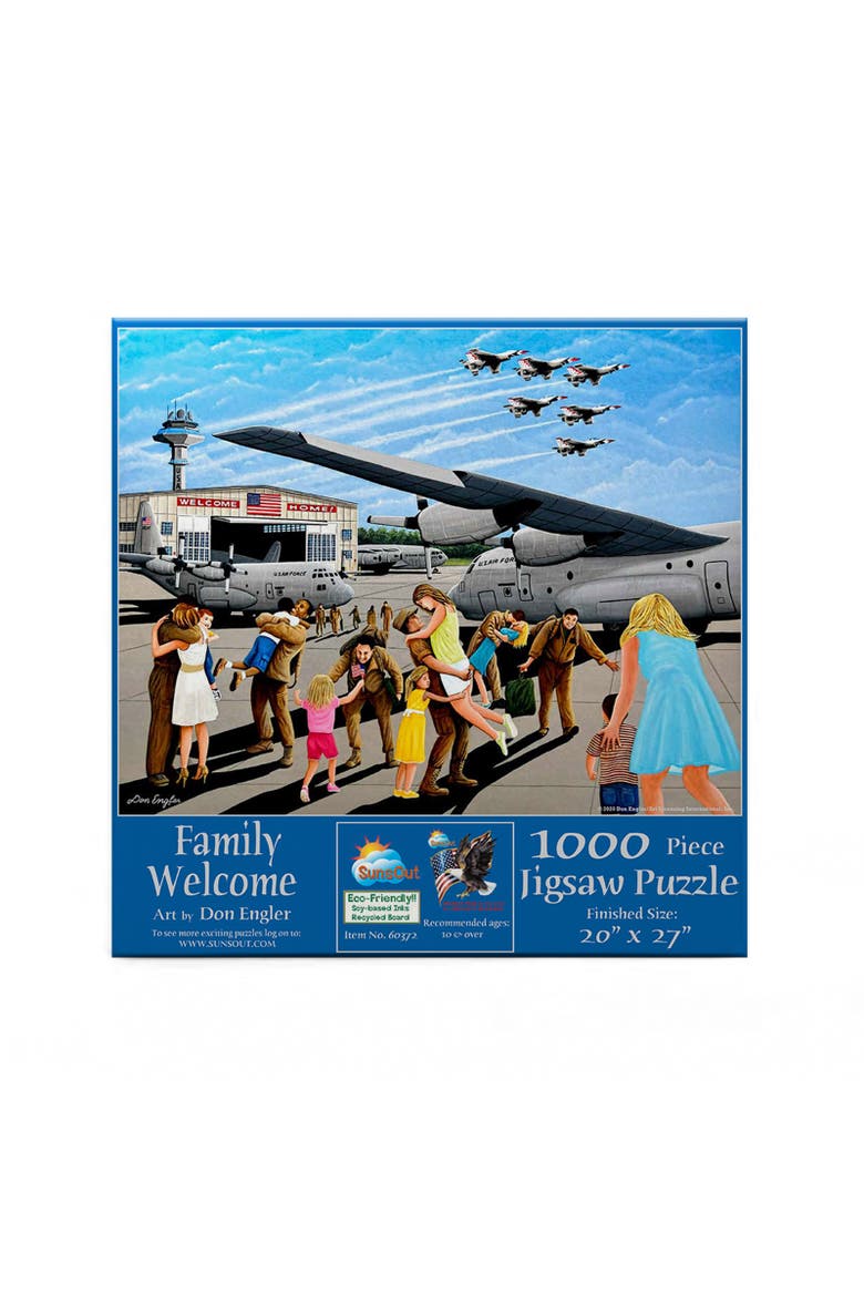Family Welcome 1000 piece Jigsaw Puzzle for Adults, Alternate, color, Multicolor