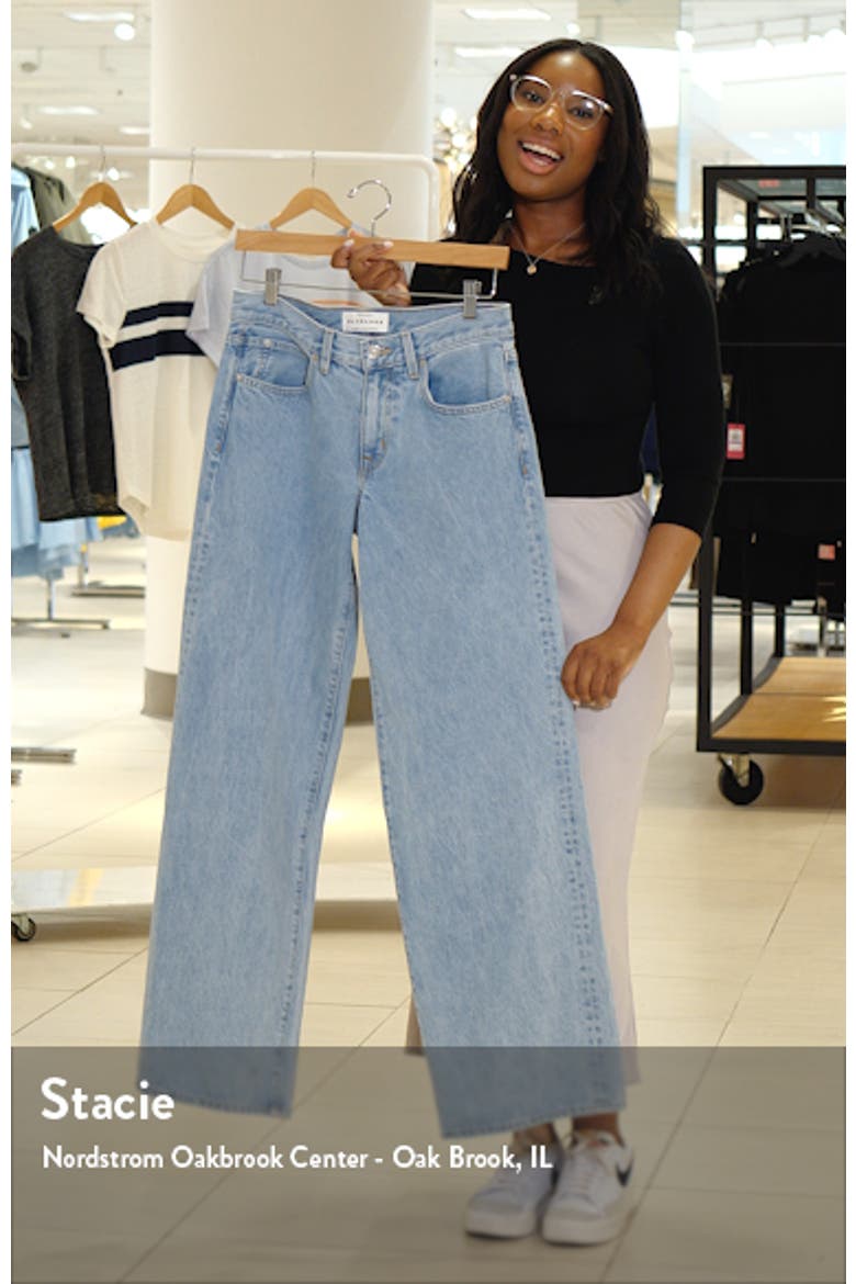 Mica Low Rise Wide Leg Organic Cotton Jeans (Women) | Nordstrom