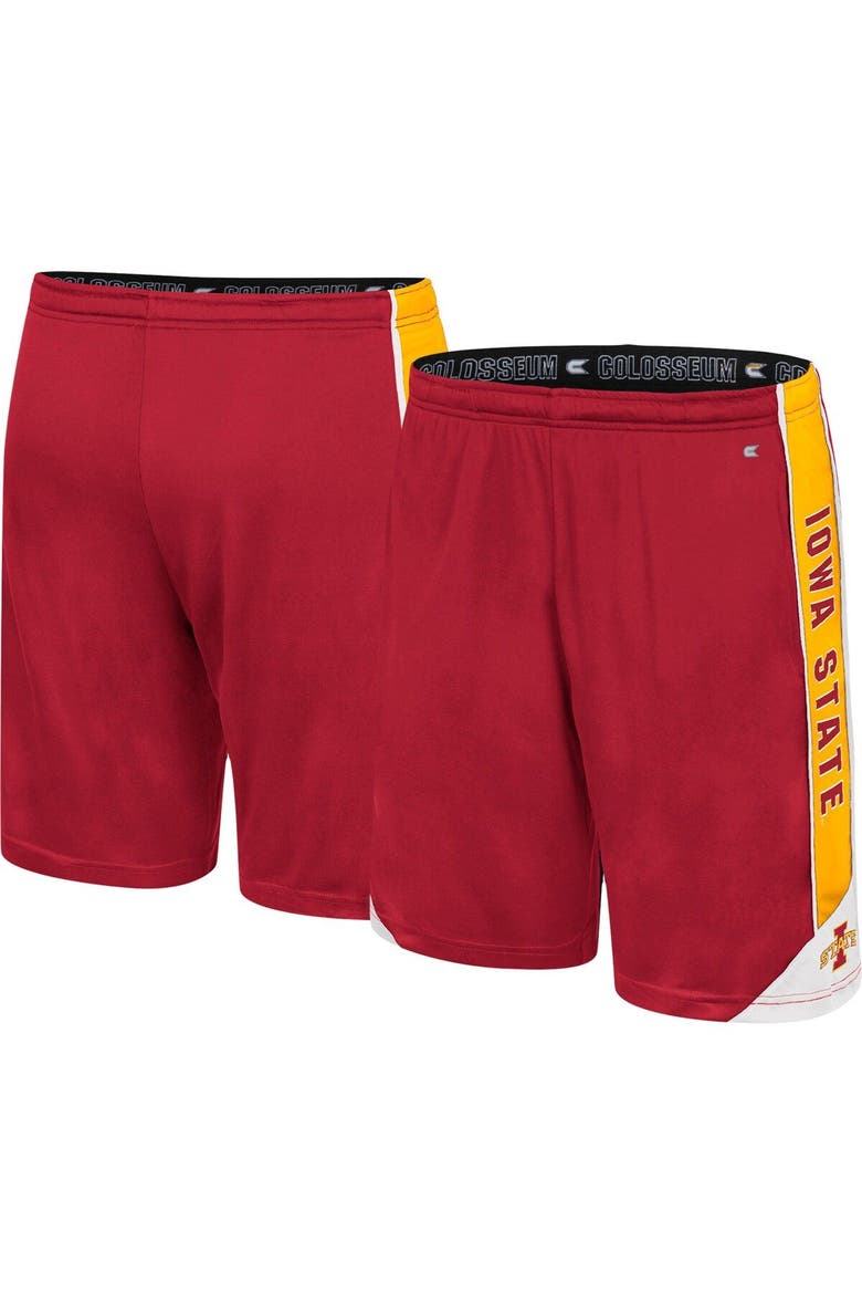 Men's Colosseum Cardinal Iowa State Cyclones Haller Shorts, Main, color, Cardinal