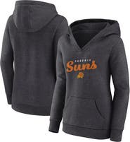 Logo Athletic Women's Logo Athletic Heather Charcoal Phoenix Suns Triumphant V-Neck Pullover Hoodie