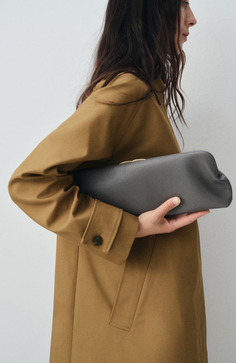 MANGO Selection Longline Cotton Trench Coat, Alternate, color, Tobacco Brown