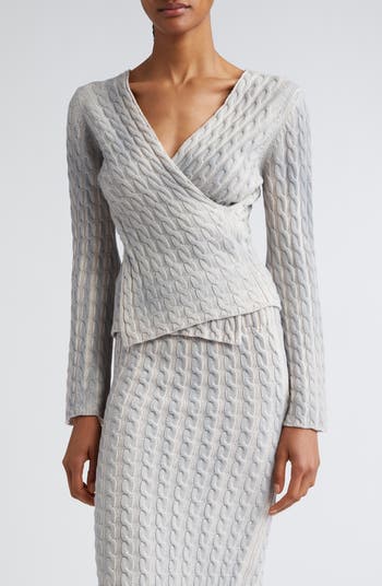Paloma Wool Valeria Crisscross Cable Knit Sweater | Nordstromrack