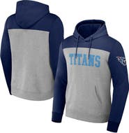 NFL X DARIUS RUCKER Men's NFL x Darius Rucker Collection by Fanatics Heather Gray Tennessee Titans Color Blocked Pullover Hoodie