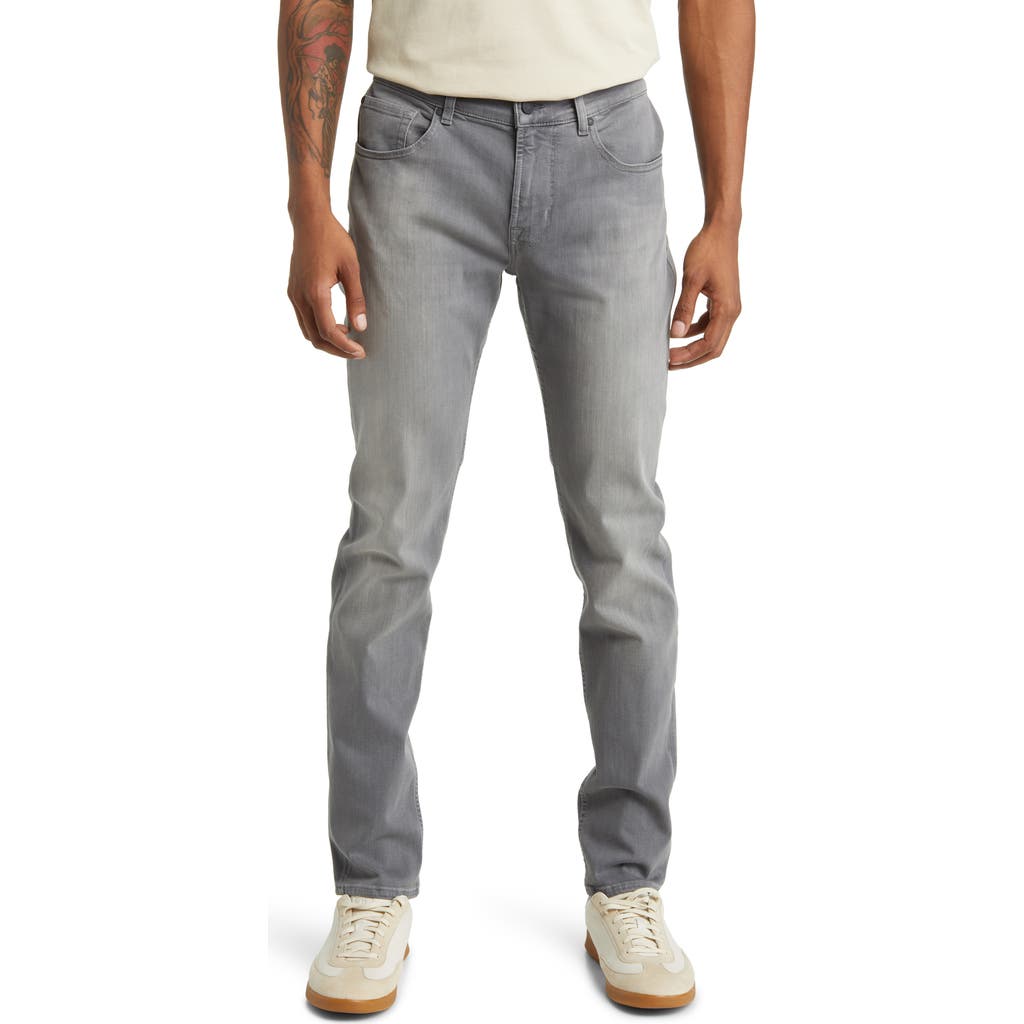 7 For All Mankind Luxe Performance Plus Slimmy Taper Jeans In Gray