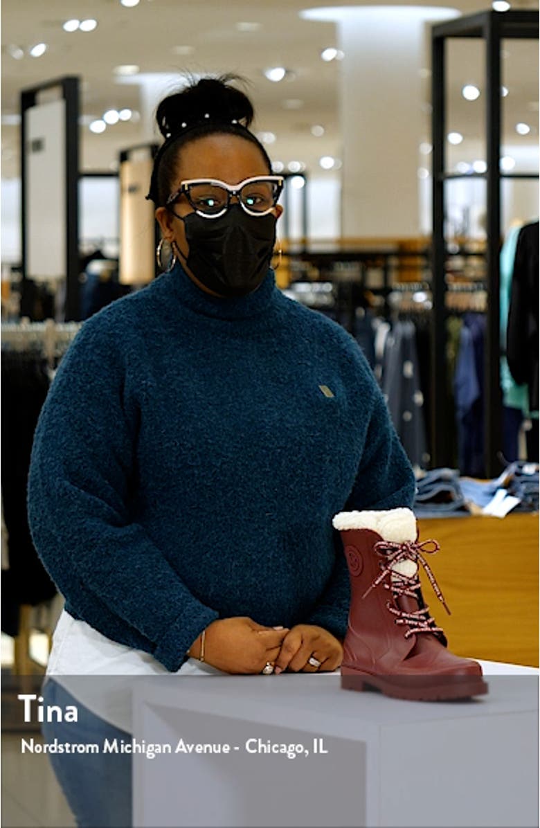 Montaigne Faux Fur Rain Boot, sales video thumbnail