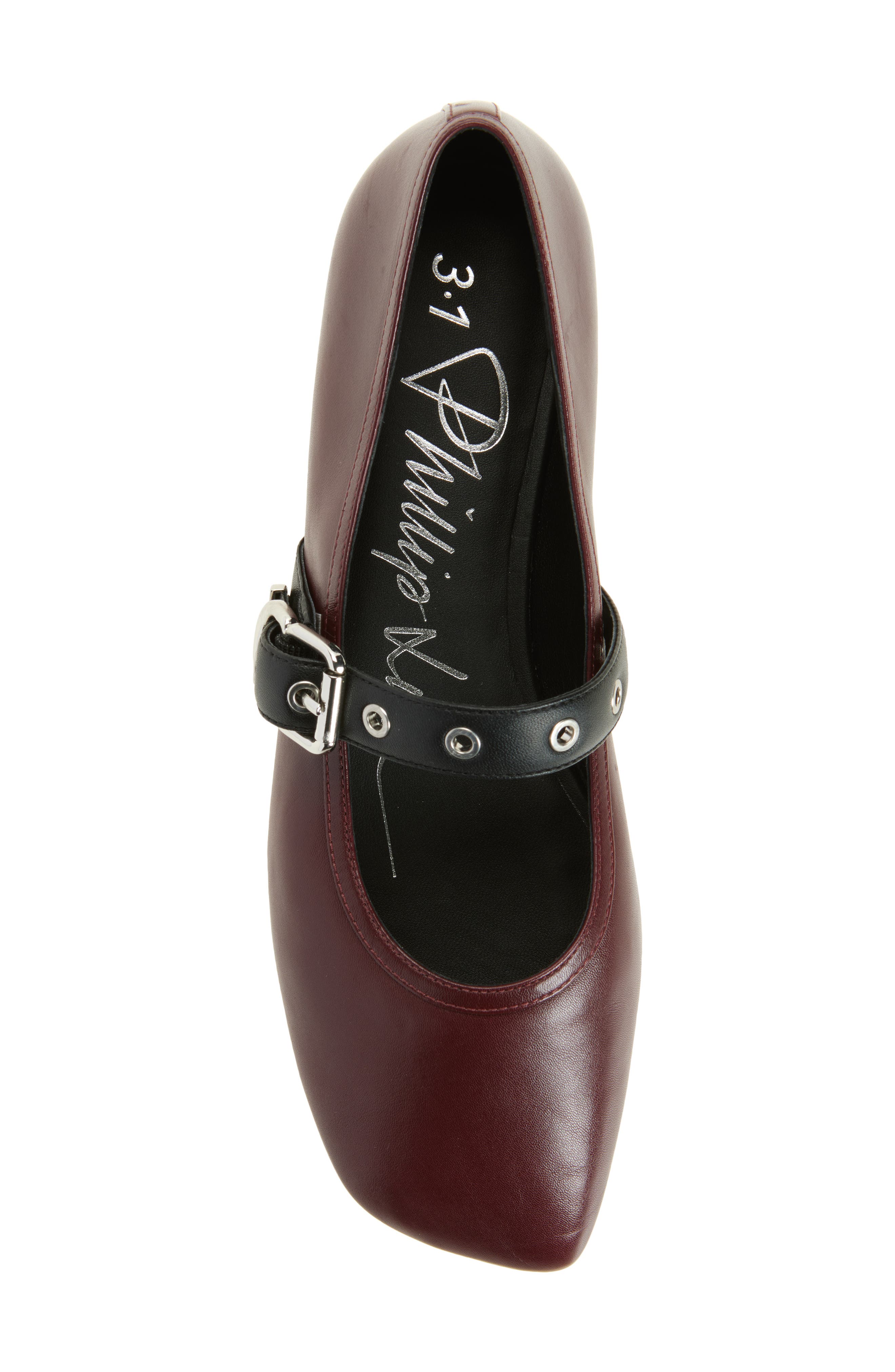 3.1 Phillip Lim ID Mary Jane Flat, Alternate, color, Ox Blood