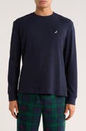 Nautica Long Sleeve Waffle Knit Pajama T-Shirt