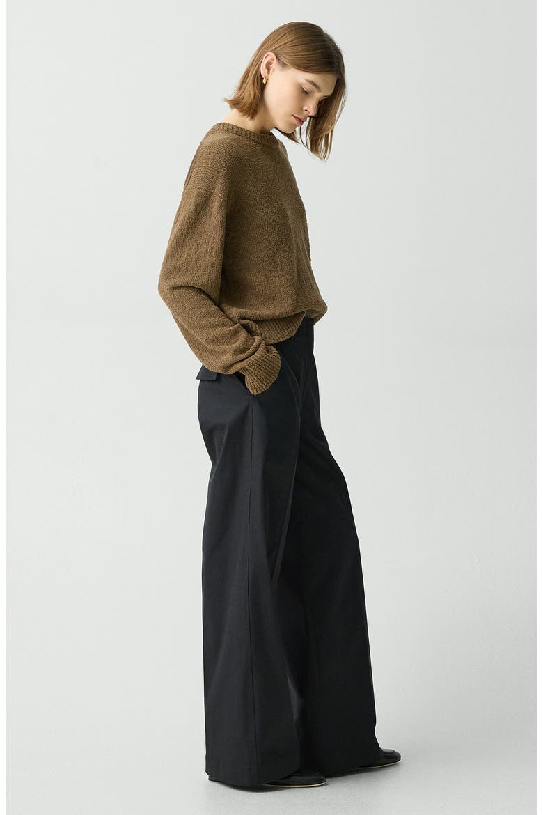 Classic Stretch Cotton Pants, Alternate, color, BLACK