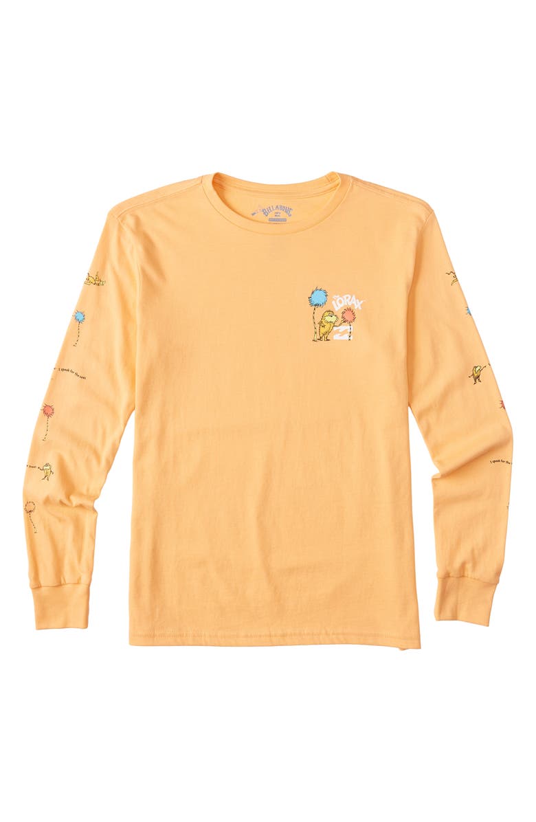 Billabong x Dr. Seuss The Lorax Long Sleeve Graphic Tee, Main, color, 