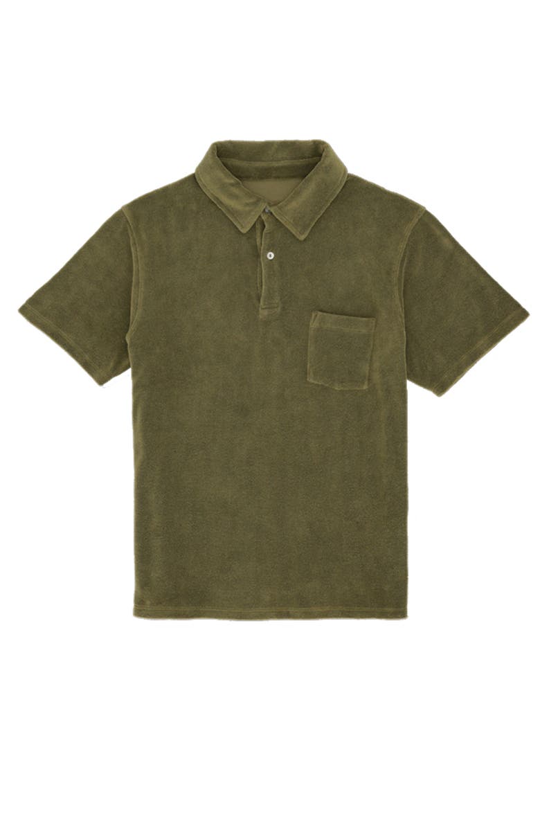 Fortela Missourim Terry Cloth Short Sleeve Polo, Main, color, Mlt