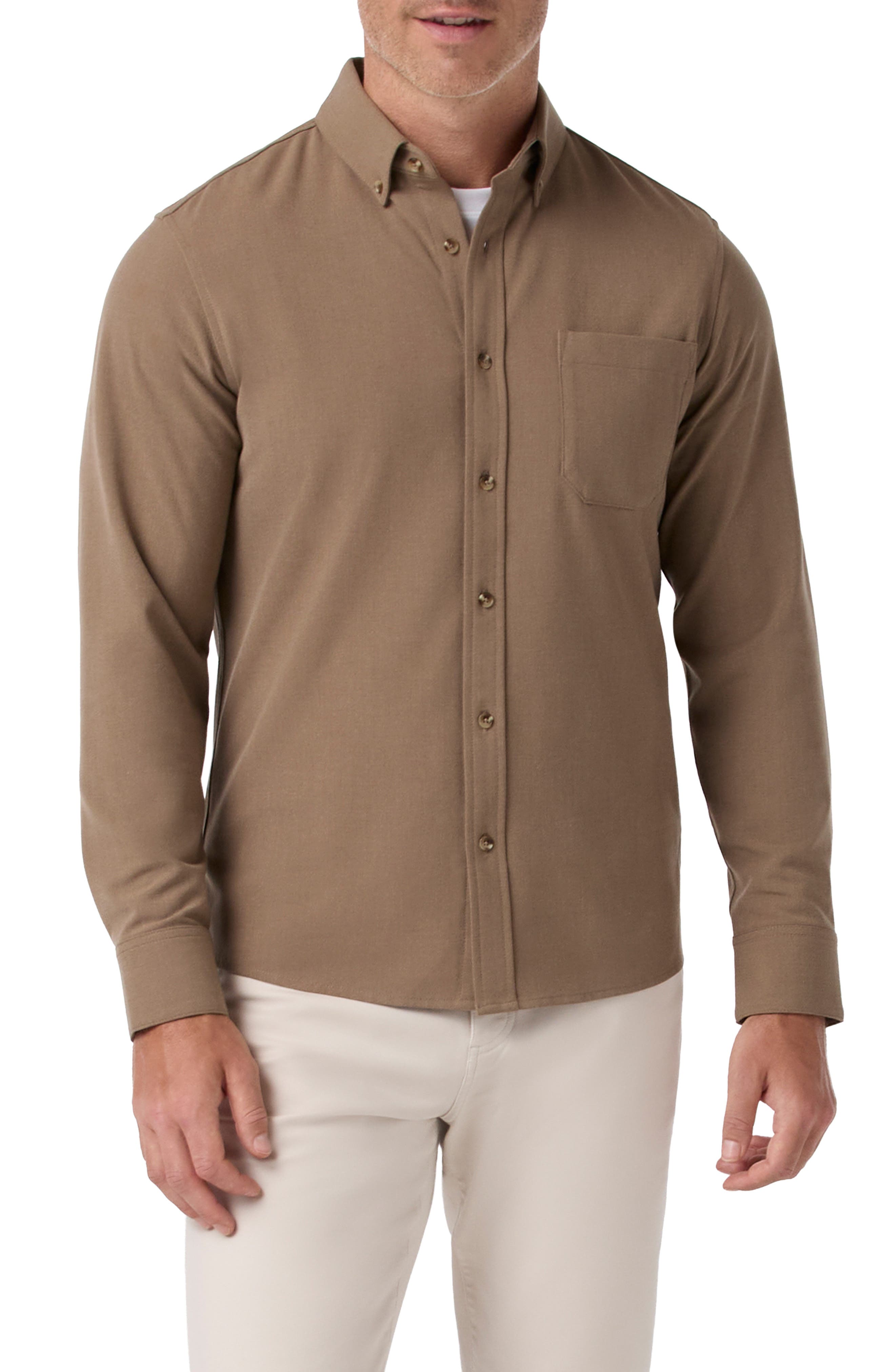 Mizzen+Main City Trim Fit Flannel Button-Down Shirt (Men) | Nordstrom
