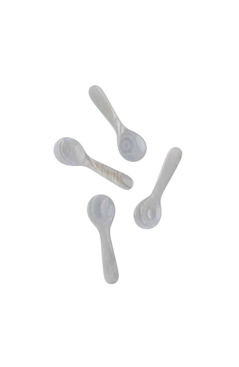 Be Home Seashell Spoons - Set of 4, Main, color, Pearl