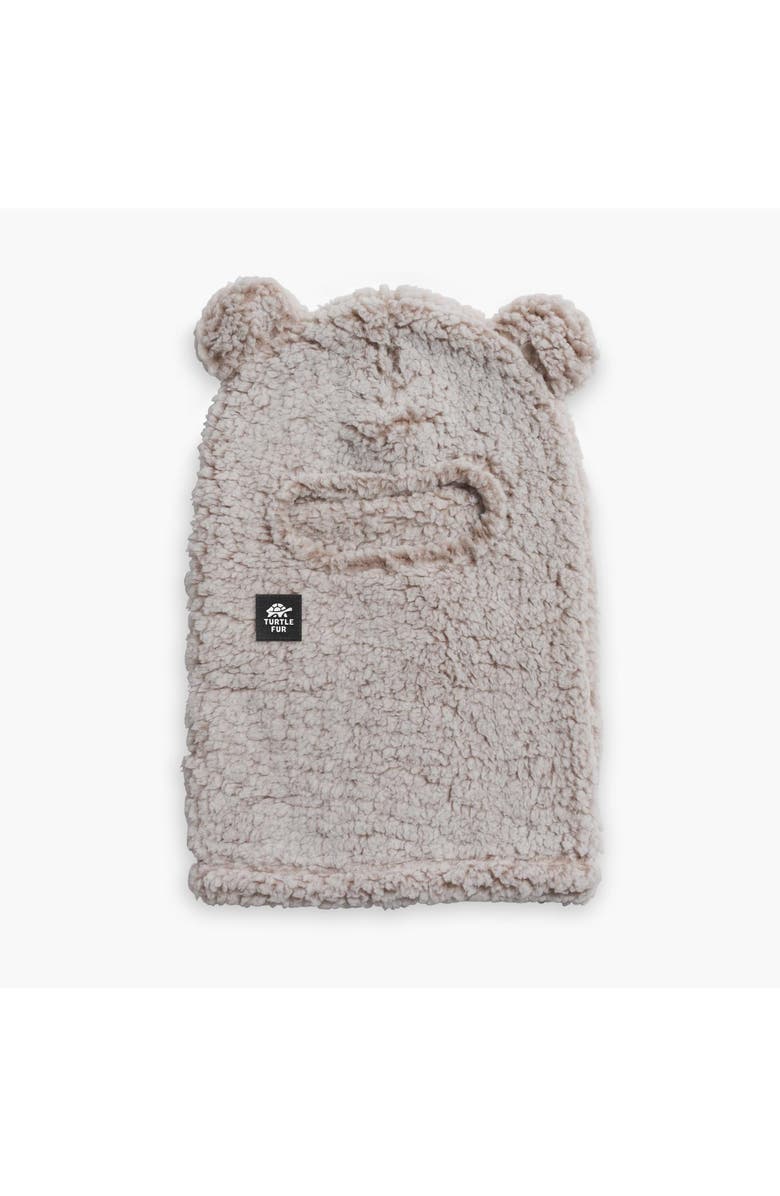 Turtle Fur Kids Fleece Bear Balaclava, Main, color, Natural