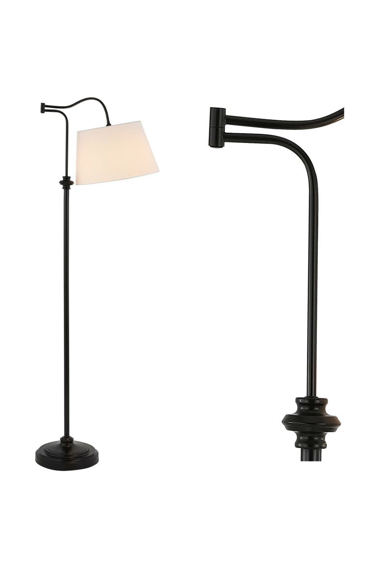Jason 68.5" Metal Traditional Swing Arm LED Floor Lamp, Oil Rubbed Bronze, Main, color, Oil Rubbed Bronze