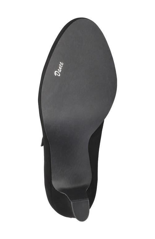 Easy Street Zest Womens Buckle Faux Suede Mary Jane Heels In Black Lamy