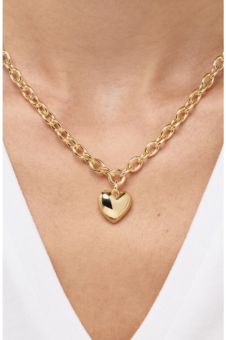 Heart Pendant Necklace, Alternate, color, GOLD