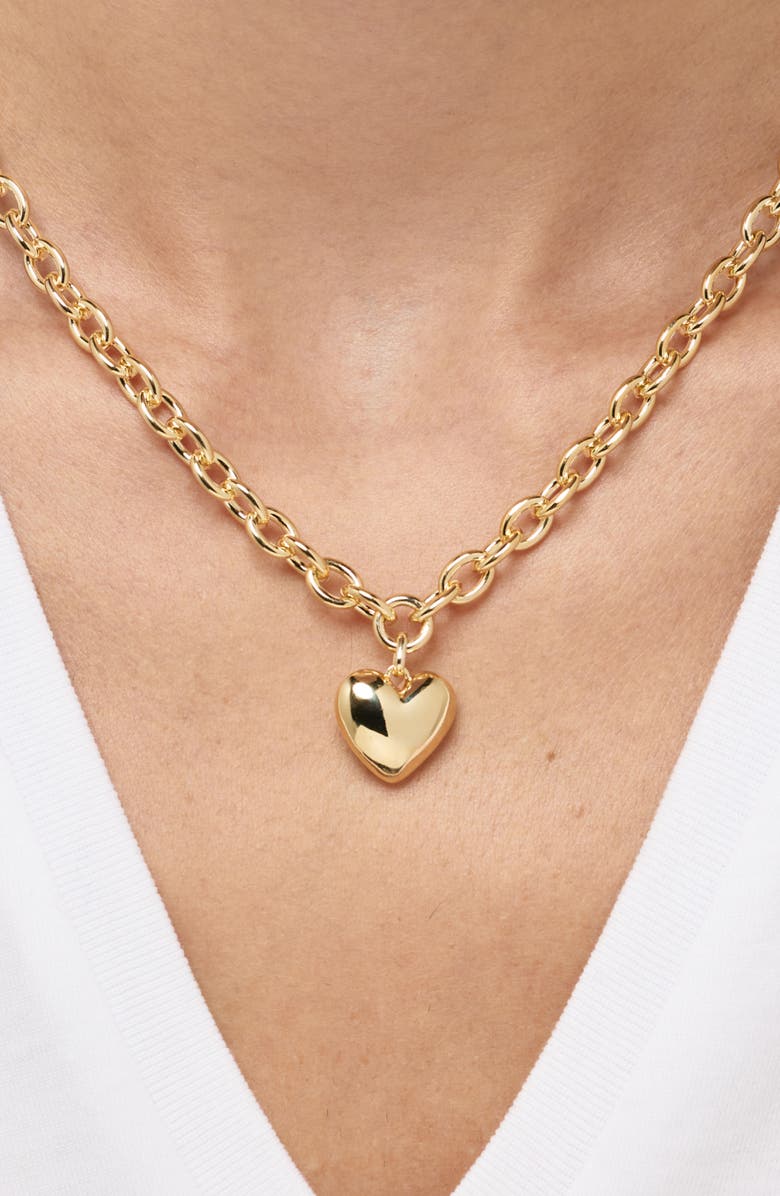 Ana Luisa Heart Pendant Necklace, Alternate, color, Gold