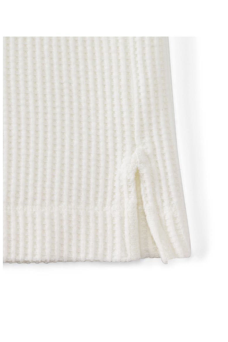 Long Sleeve Waffle Shawl Collar Henley, Alternate, color, Ivory
