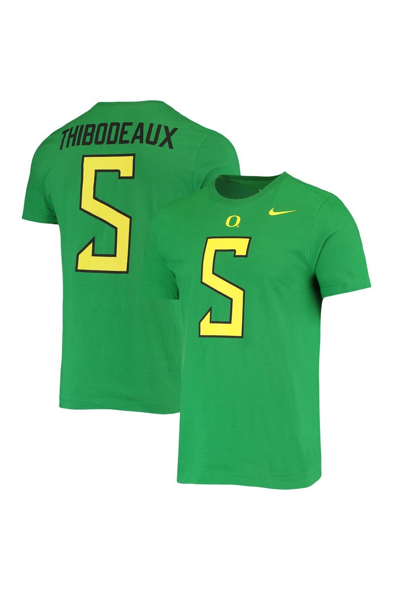Men's Nike Kayvon Thibodeaux Green Oregon Ducks 2022 NFL Draft Name & Number T-Shirt, Main, color, Green