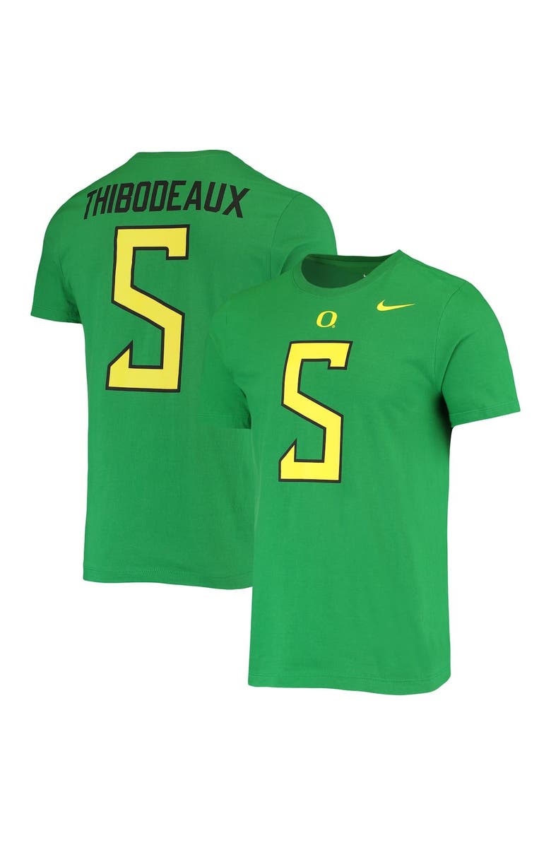 Nike Men's Nike Kayvon Thibodeaux Green Oregon Ducks 2022 NFL Draft Name & Number T-Shirt, Main, color,