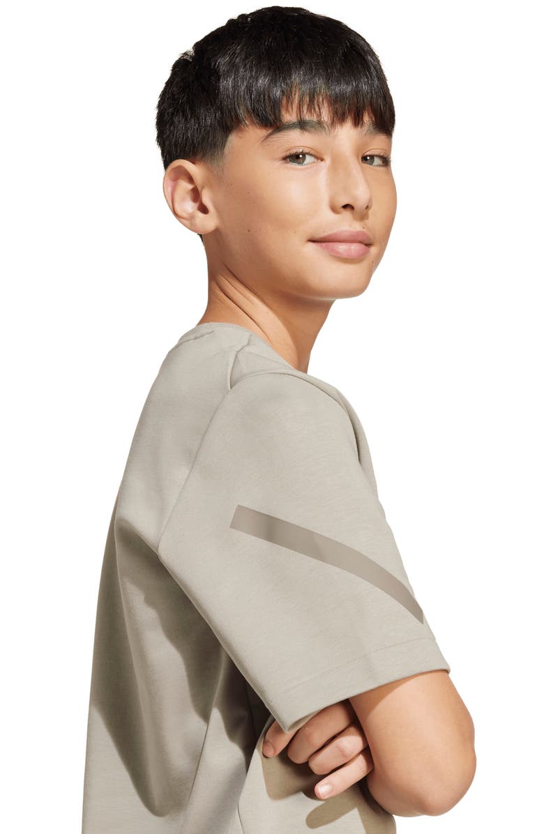 adidas Originals Kids' Z.N.E. Oversize Logo Graphic T-Shirt, Alternate, color, 