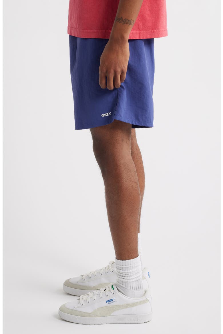 Easy Bold Nylon Shorts, Alternate, color, SKIPPER BLUE