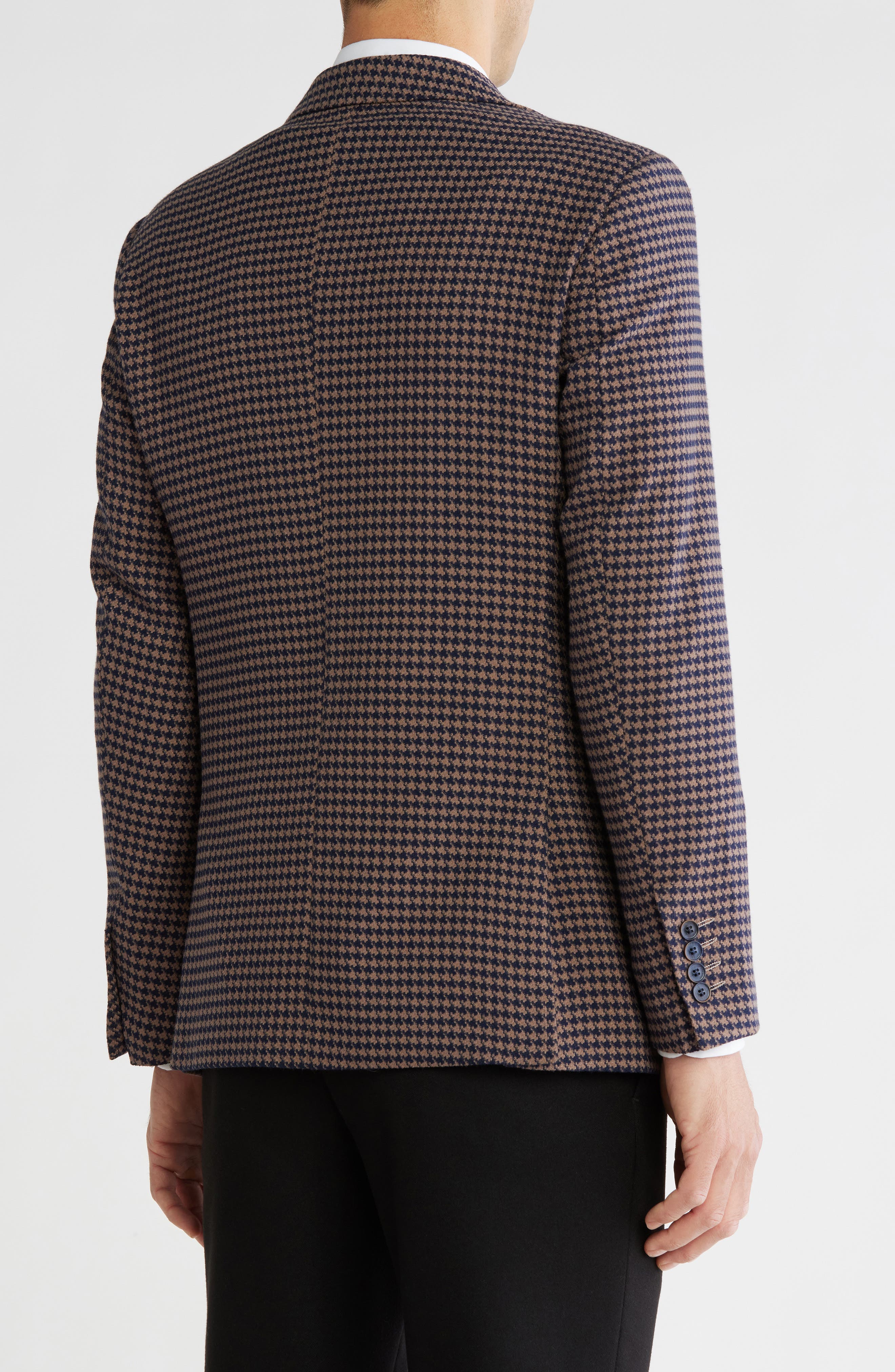 Houndstooth Slim Fit Blazer - image 2