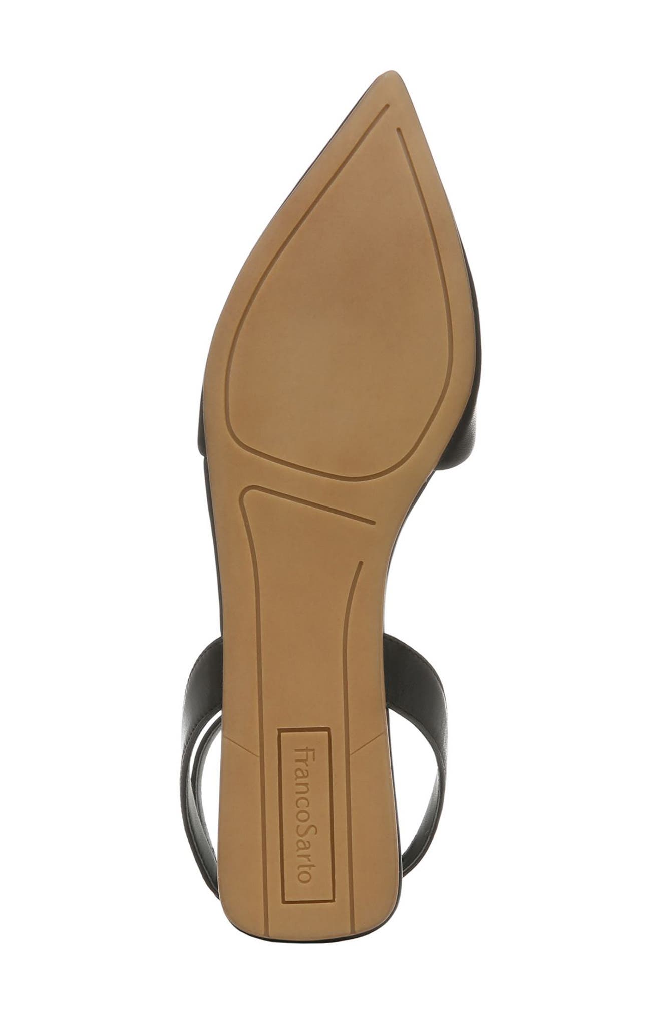 Franco Sarto Cira Pointed Toe Ankle Strap Flat, Alternate, color, 