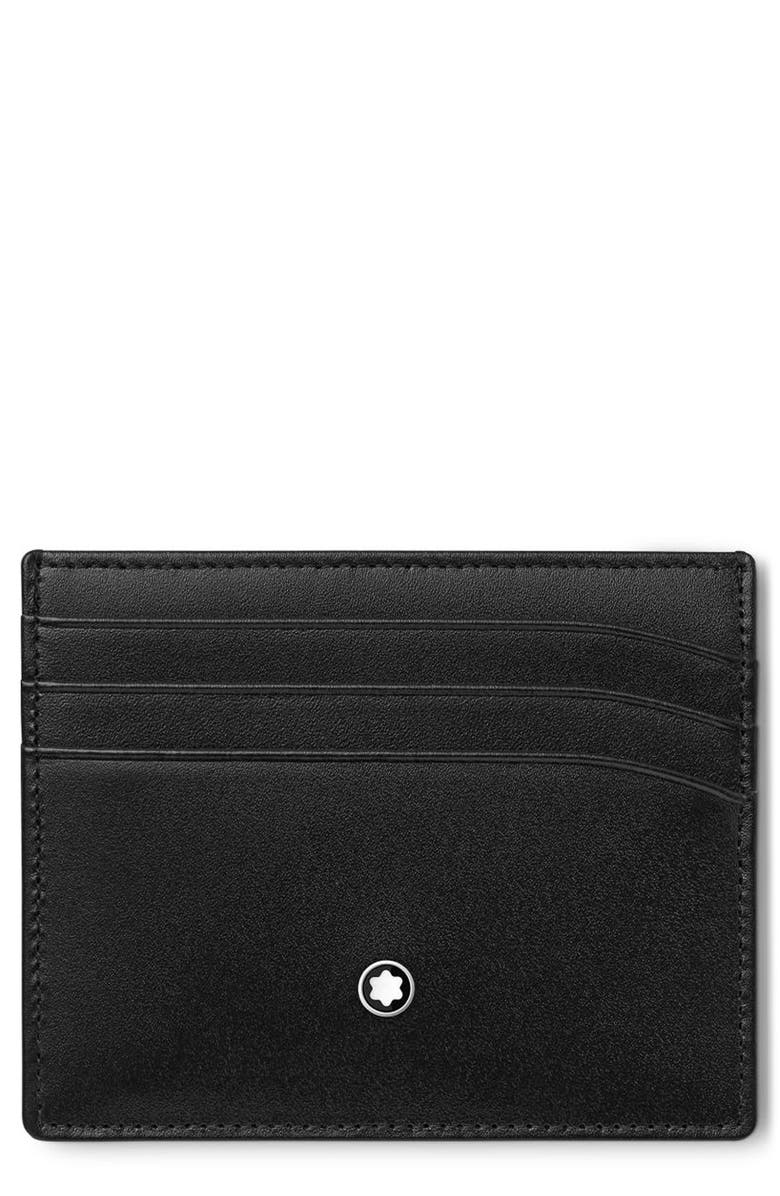 Montblanc Meisterstück Leather Card Case, Main, color,