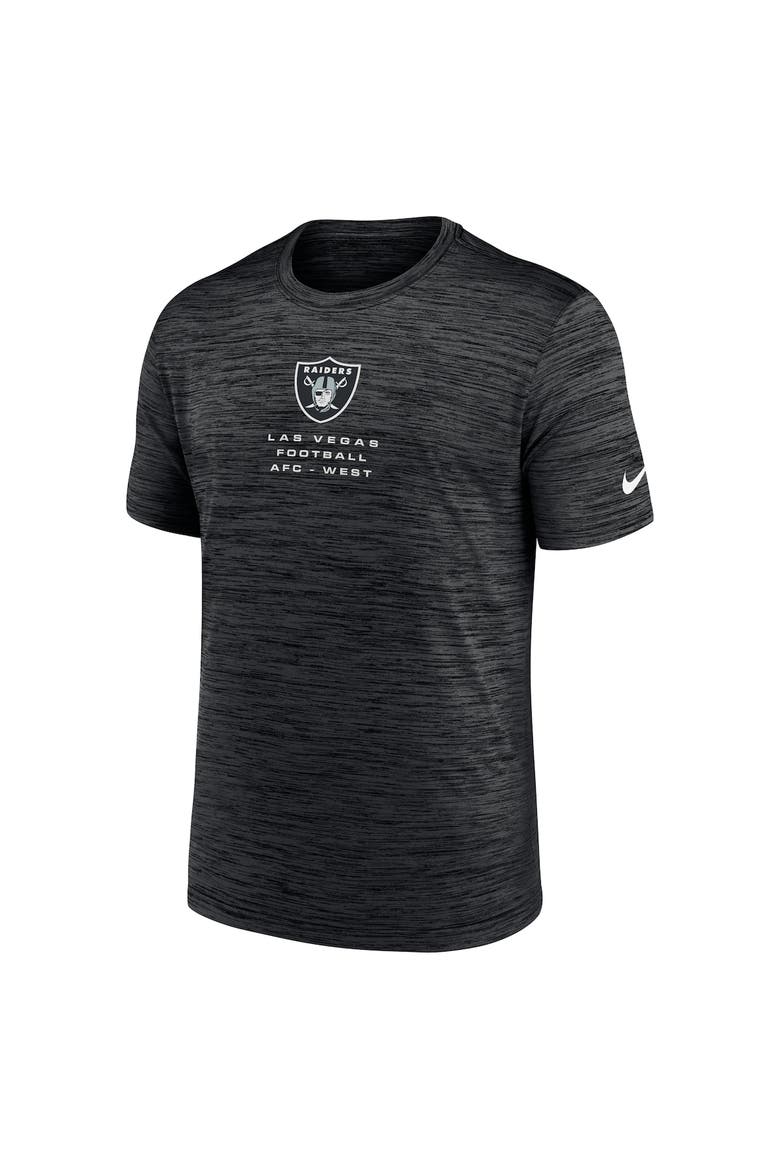 Men's Nike Black Las Vegas Raiders Velocity Ball Carrier Dri-FIT T-Shirt, Alternate, color, Black