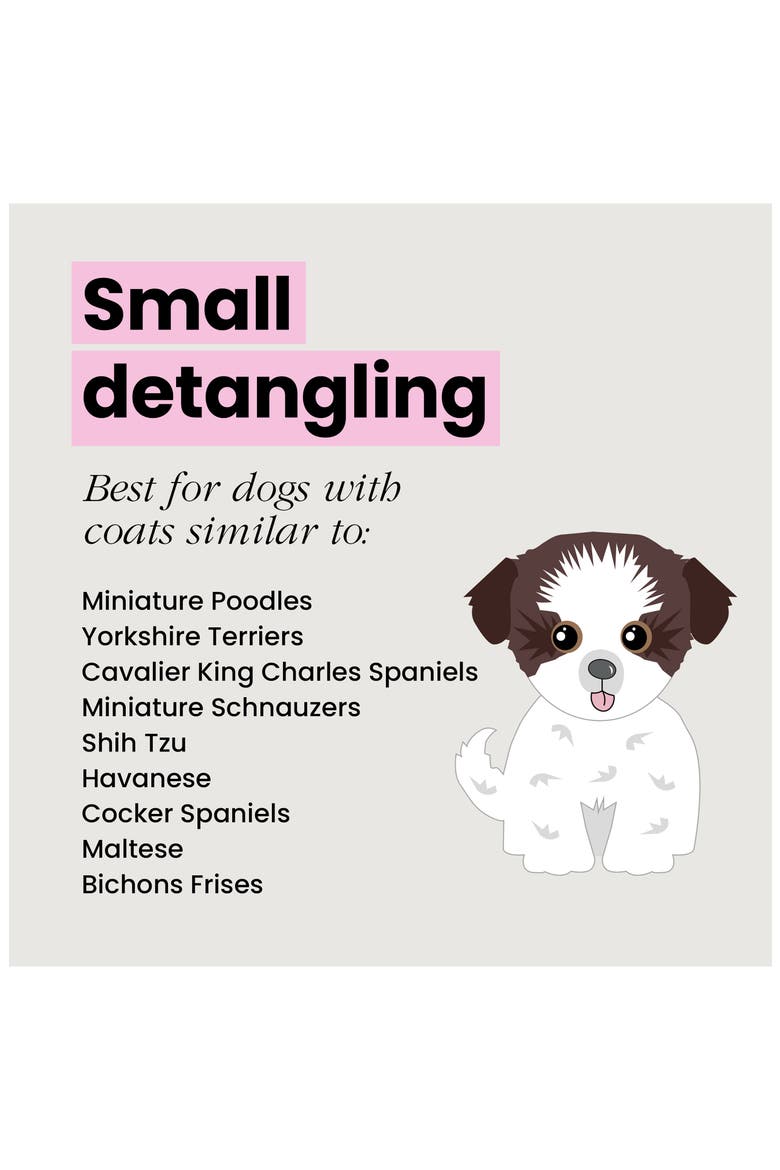 Small Detangling Dog Grooming Brush, Alternate, color, LILAC YELLOW